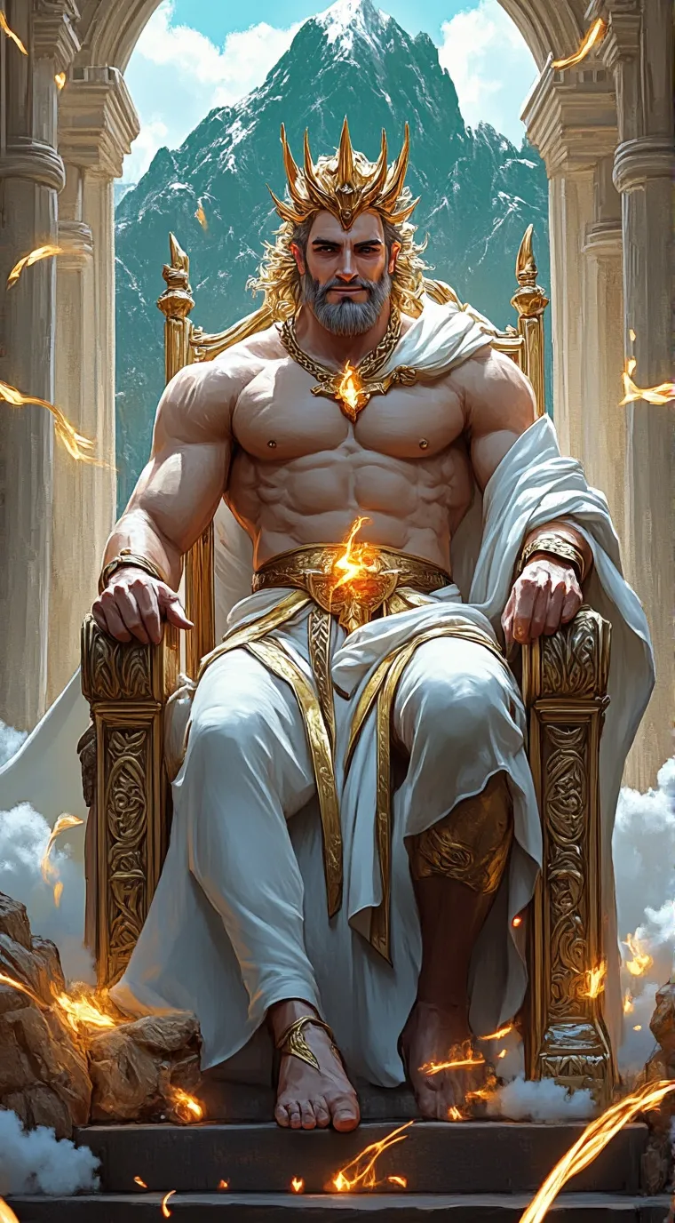 ai character: Zeus background