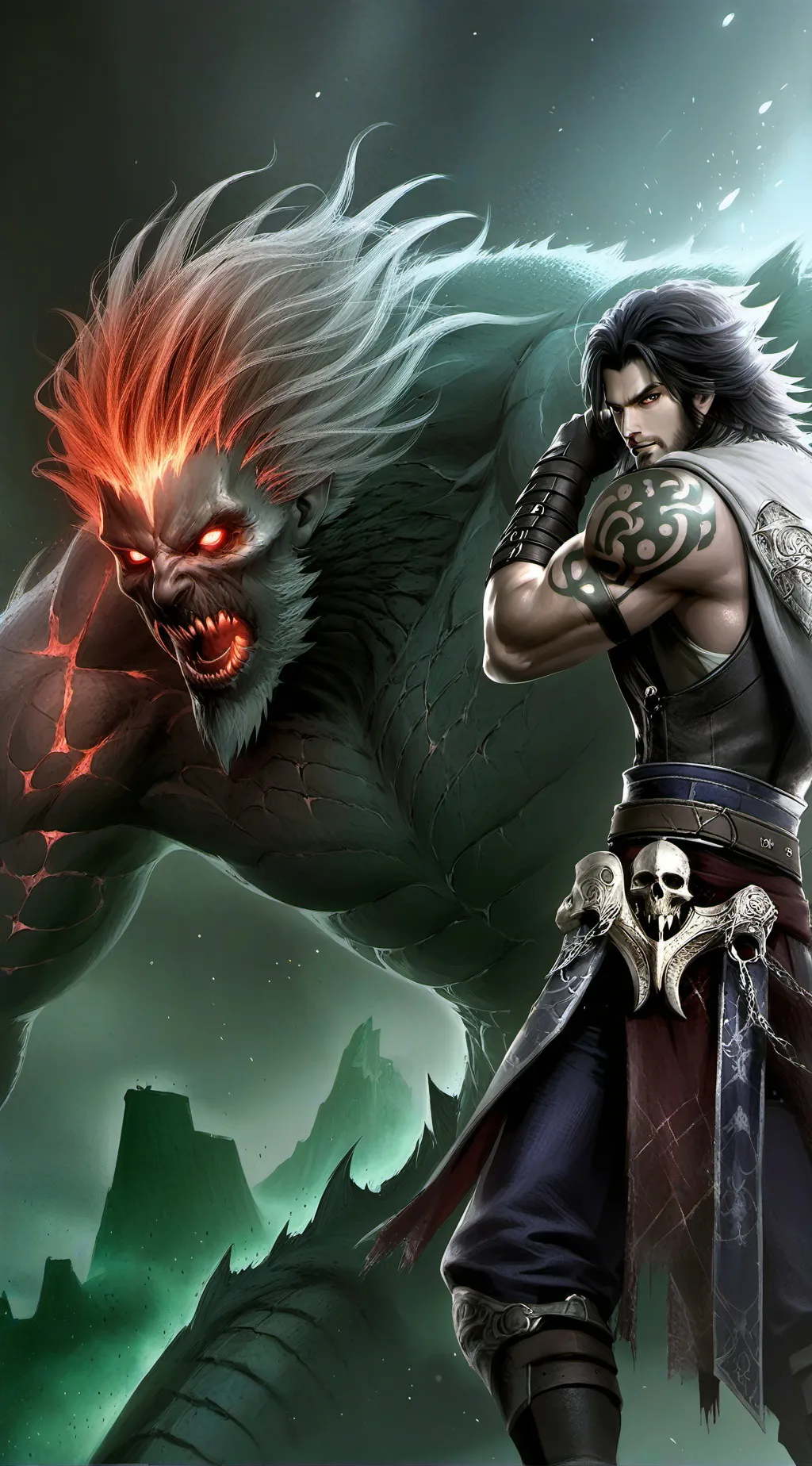ai character: Drake nottabar background