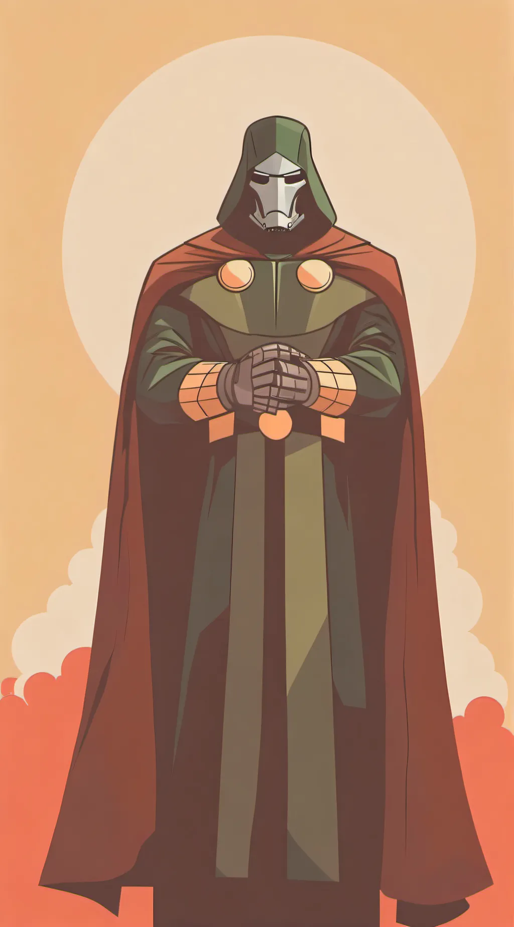 ai character: Doctor Doom  background