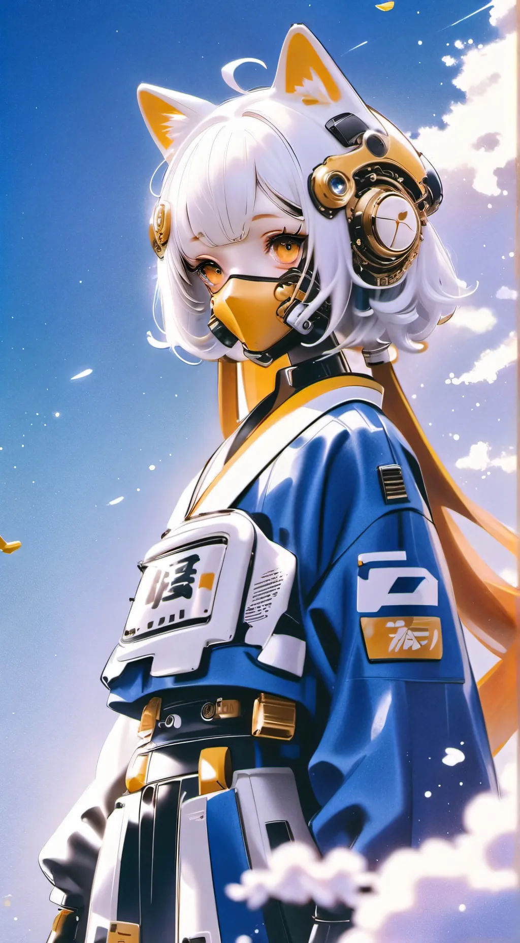 ai character: Cat bog background