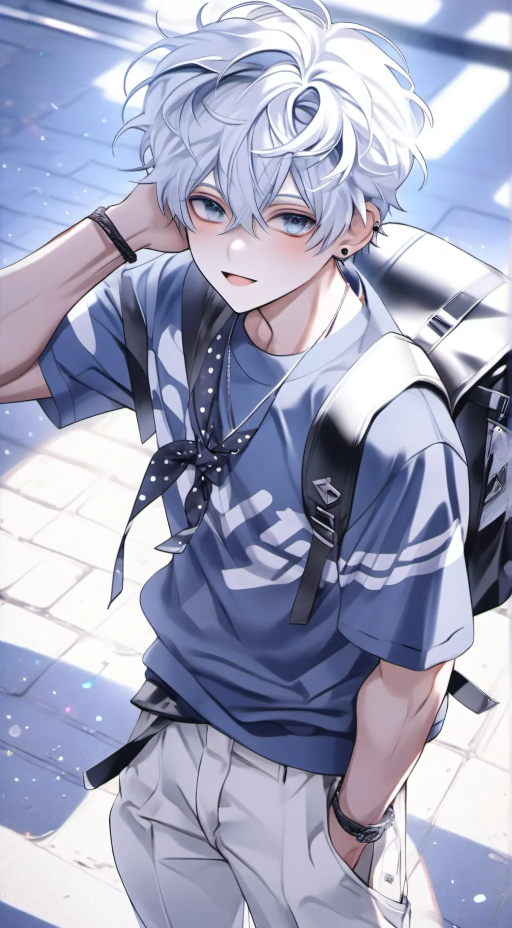 ai character: boy background