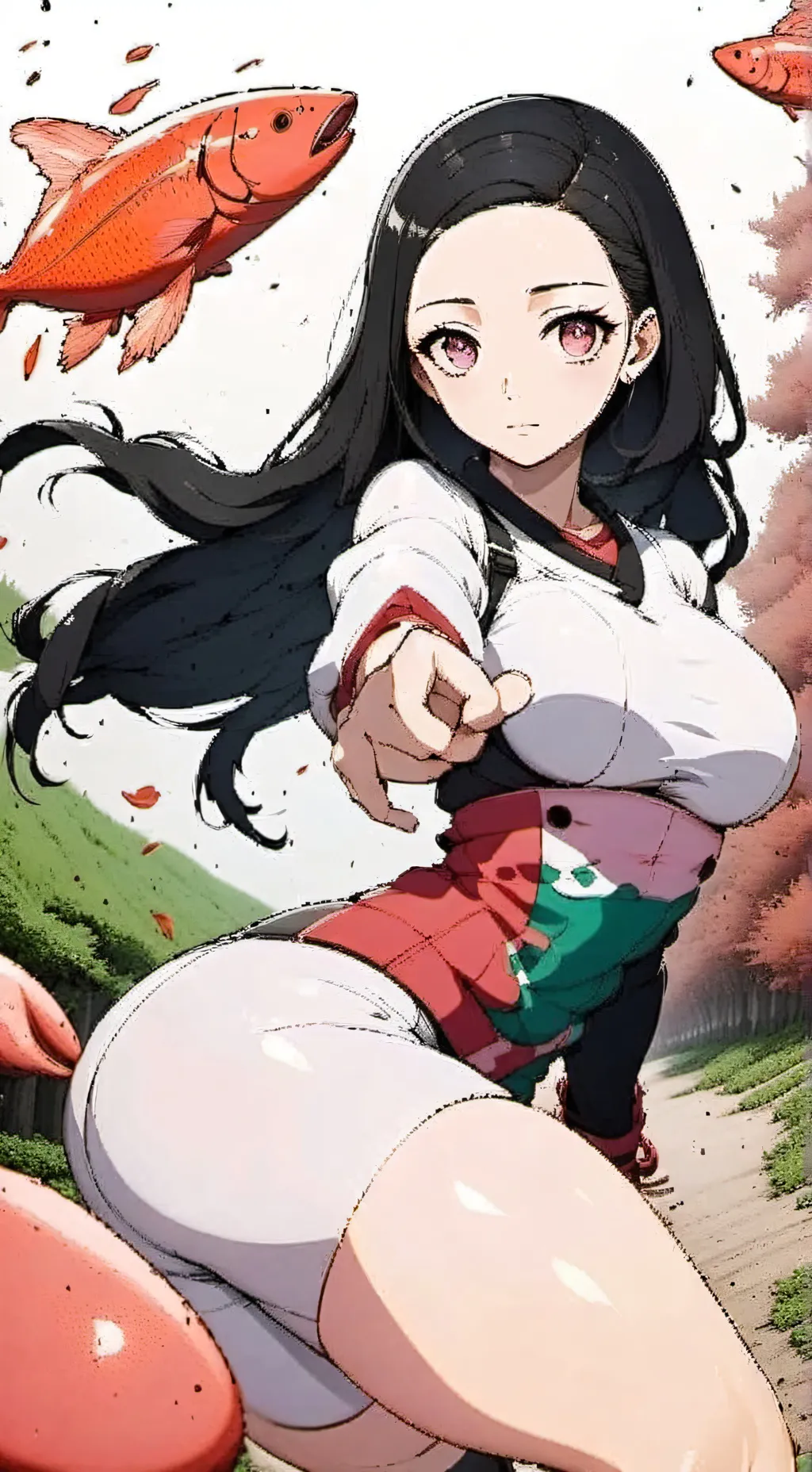 ai character: Nezuko Kamado background