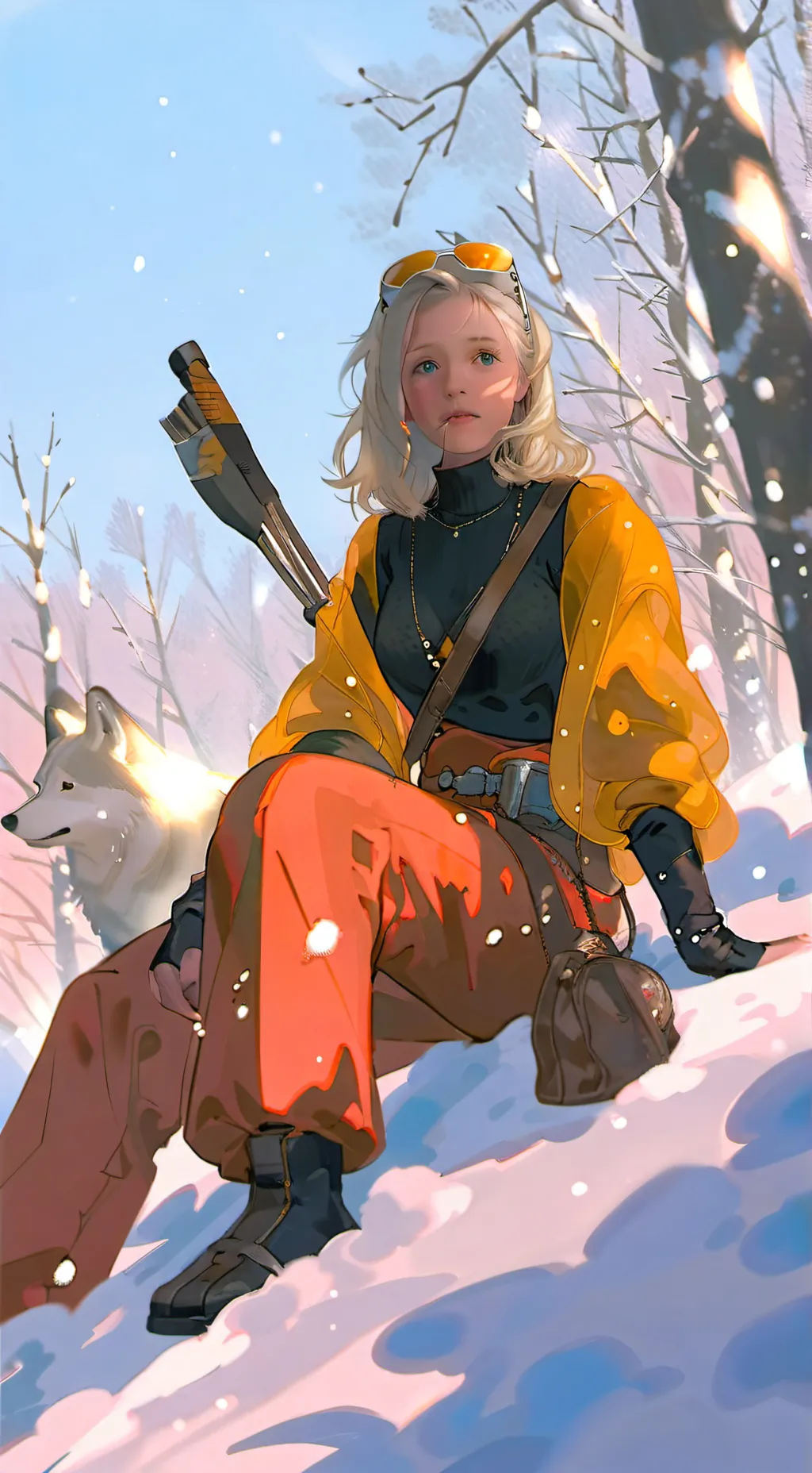 ai character: Phoebe  background