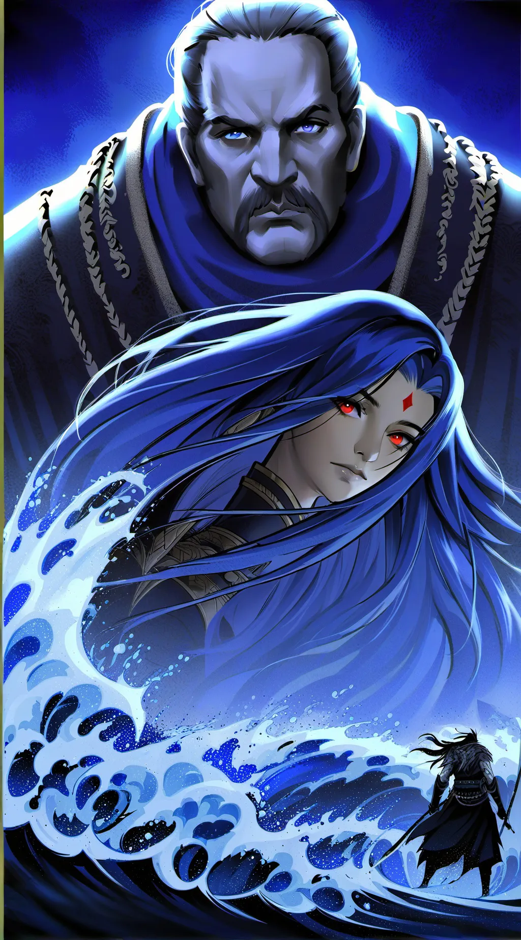 ai character: Hashira beach day background
