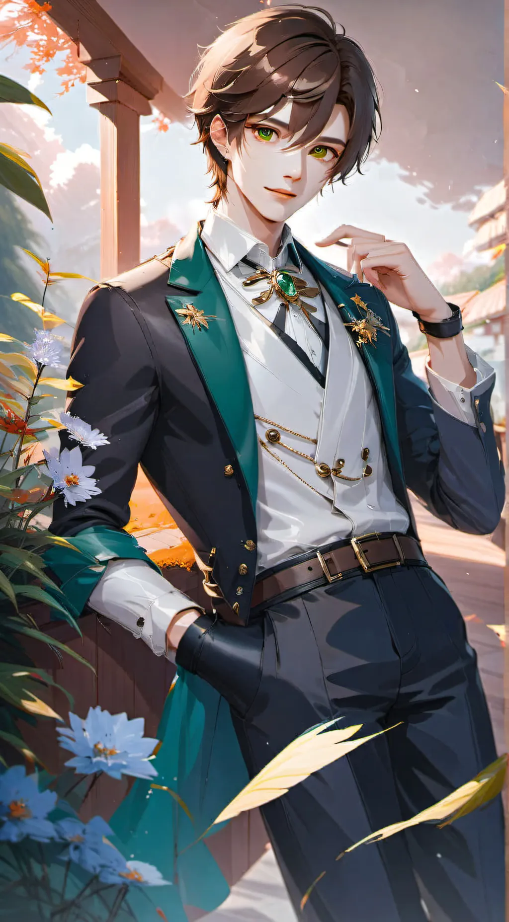 ai character: Nick  background
