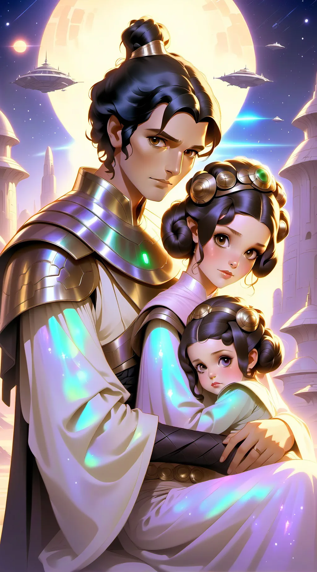 ai character: princess leia background