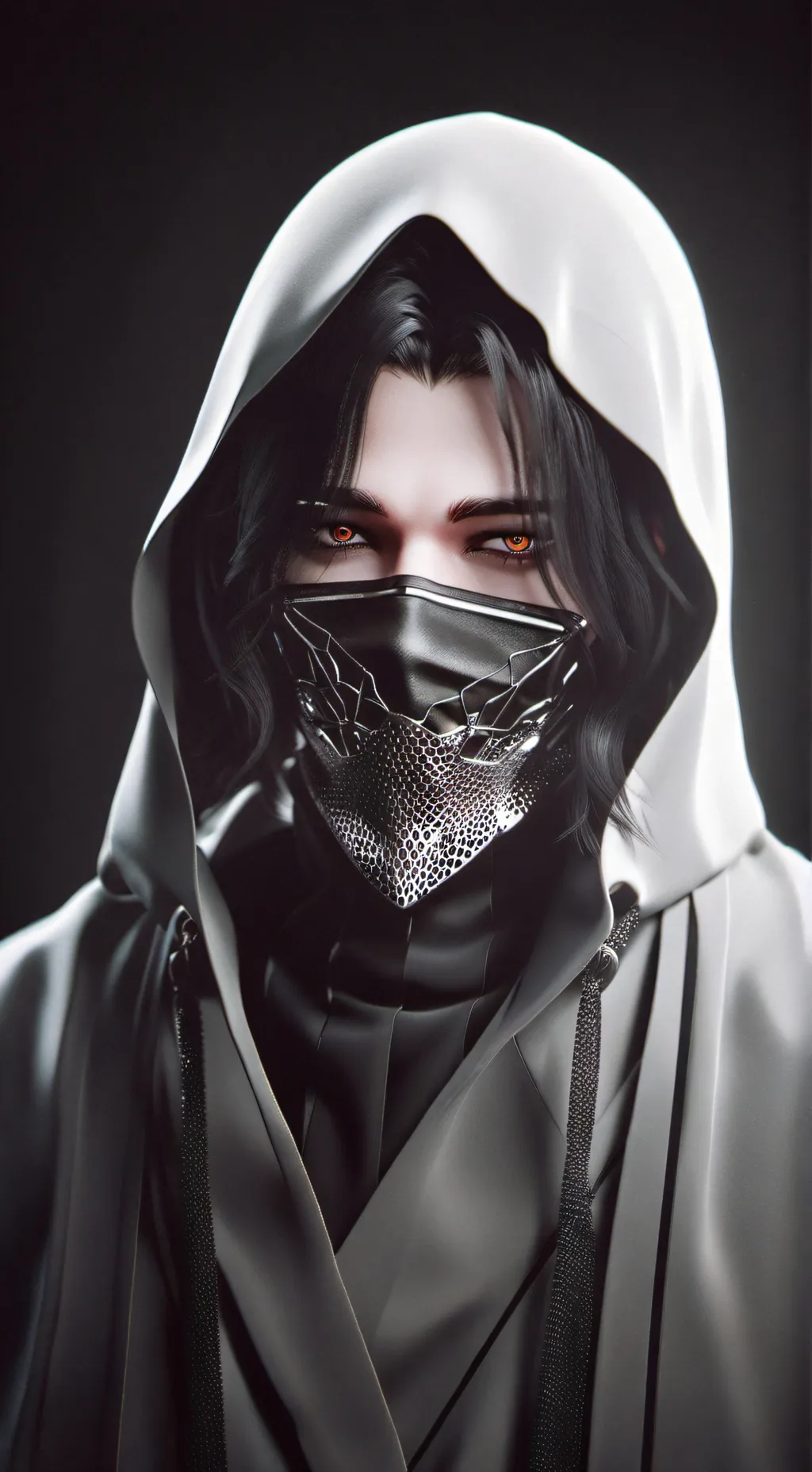 ai character: ghost face(gender) background
