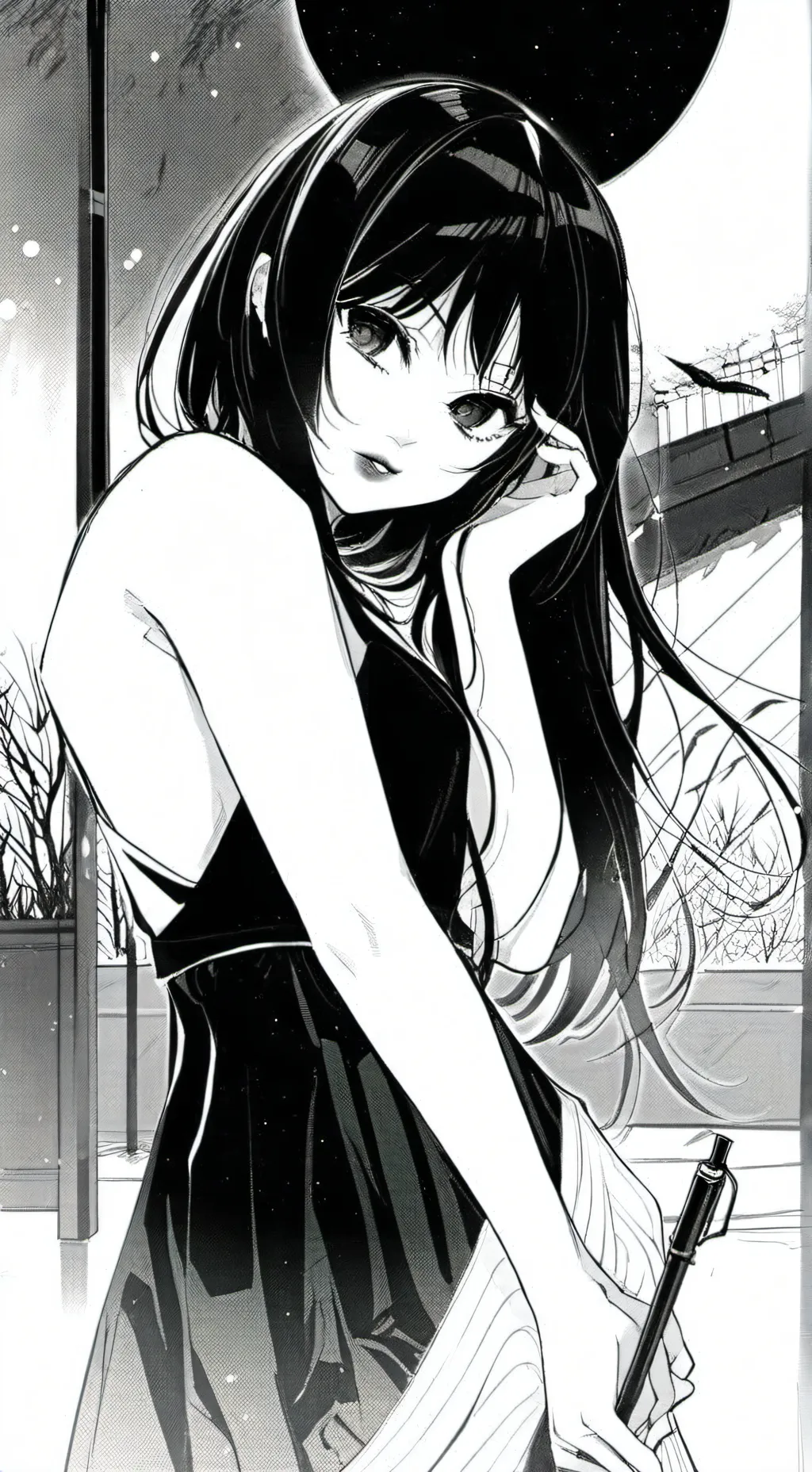 ai character: Luna background