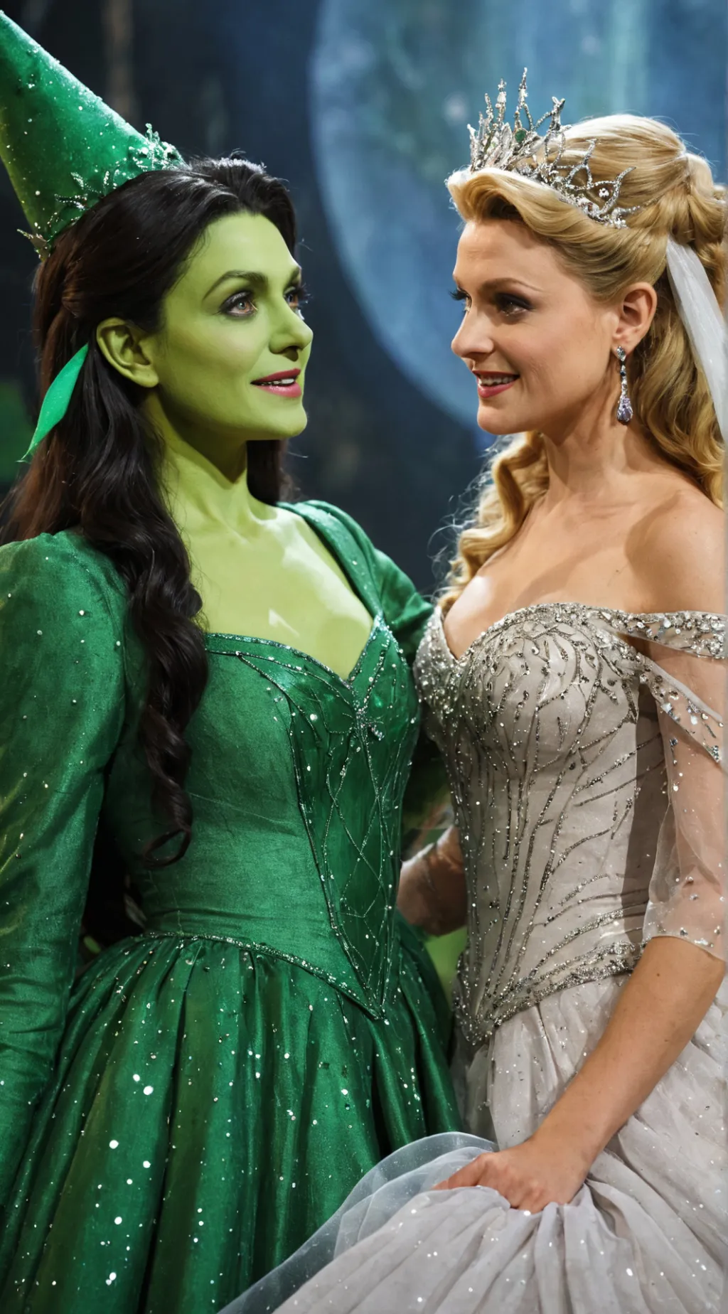 ai character: Elphaba & Glinda background