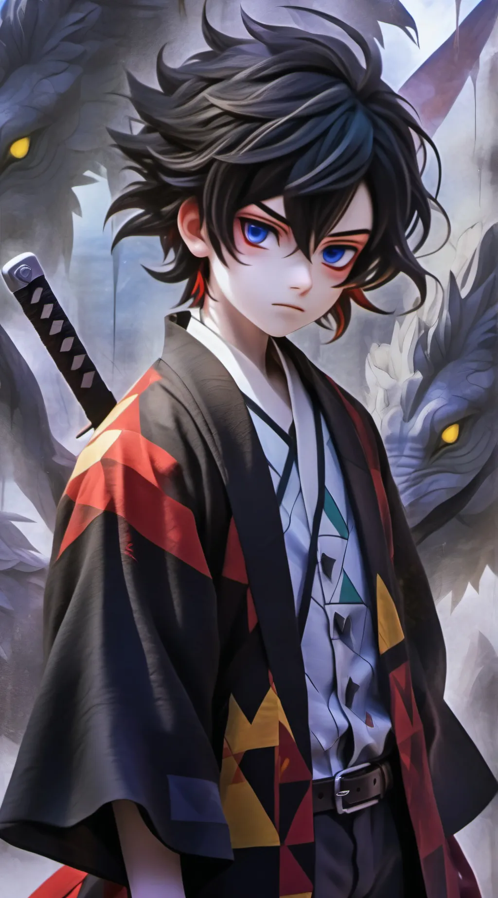 ai character: Giyuu Tomioka background