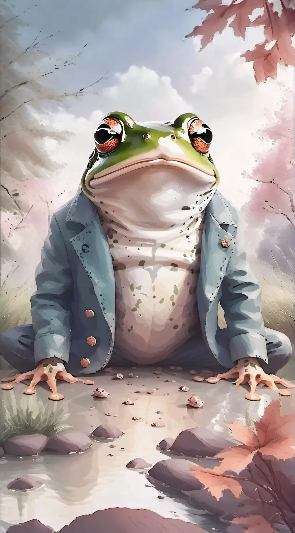 ai character: Froggit background