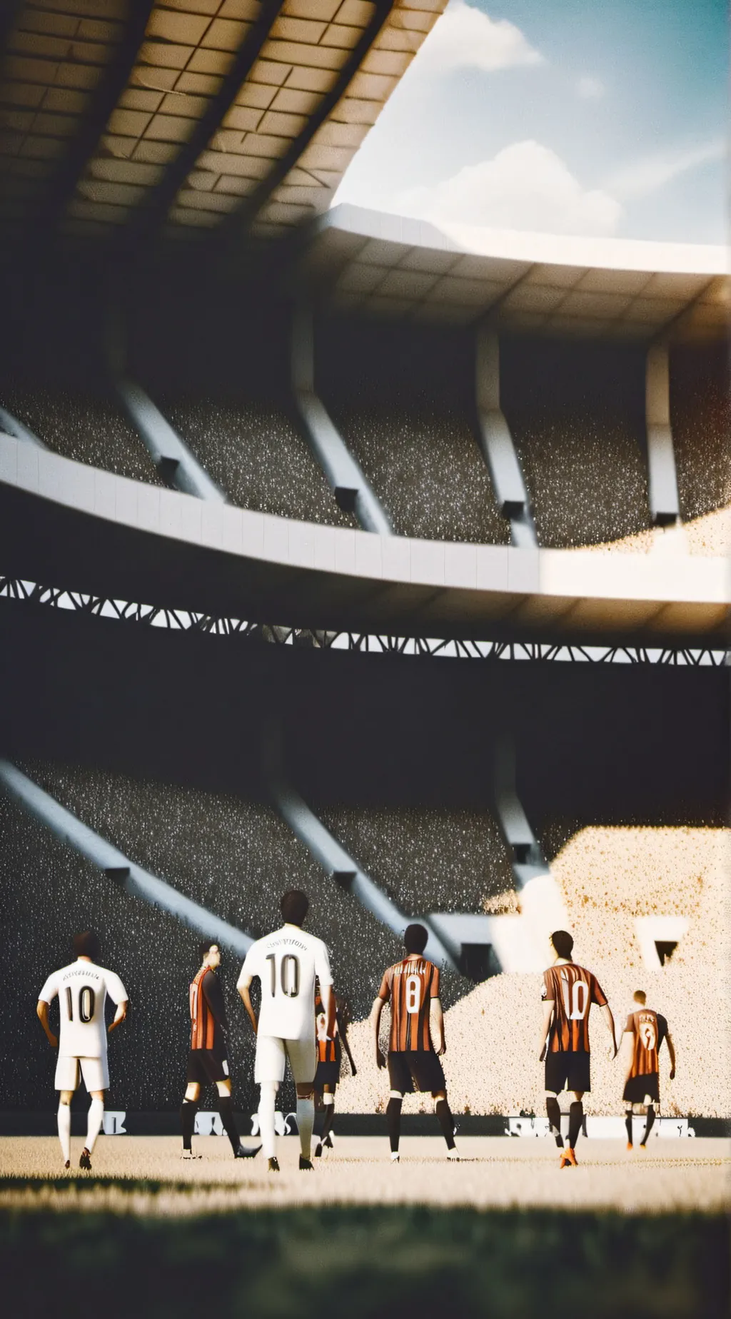 ai character: Carrera de futbol  background