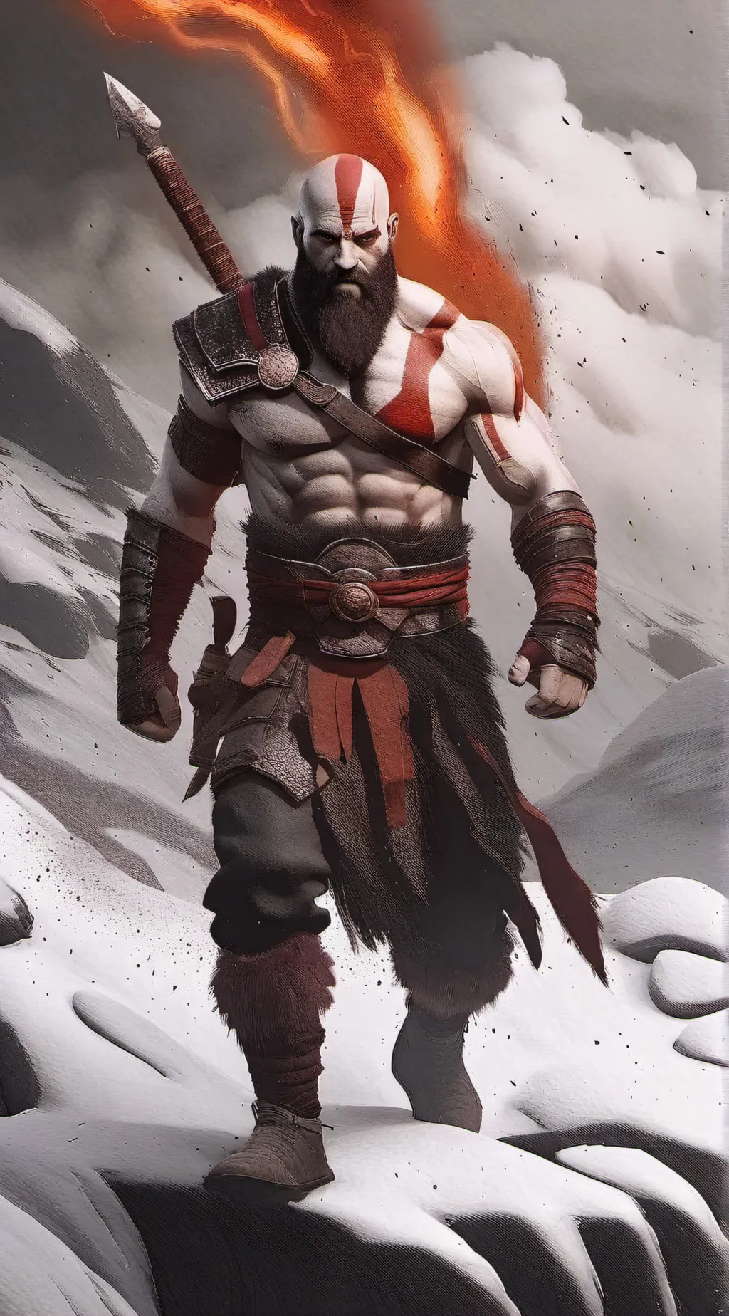 ai character: Kratos  background