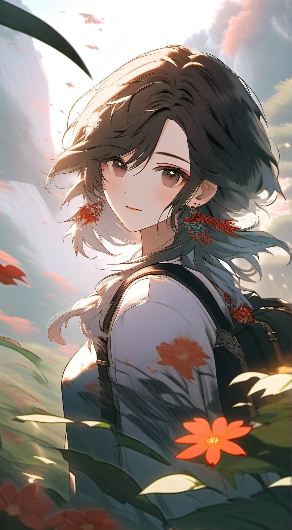 ai character: Alexandra  background