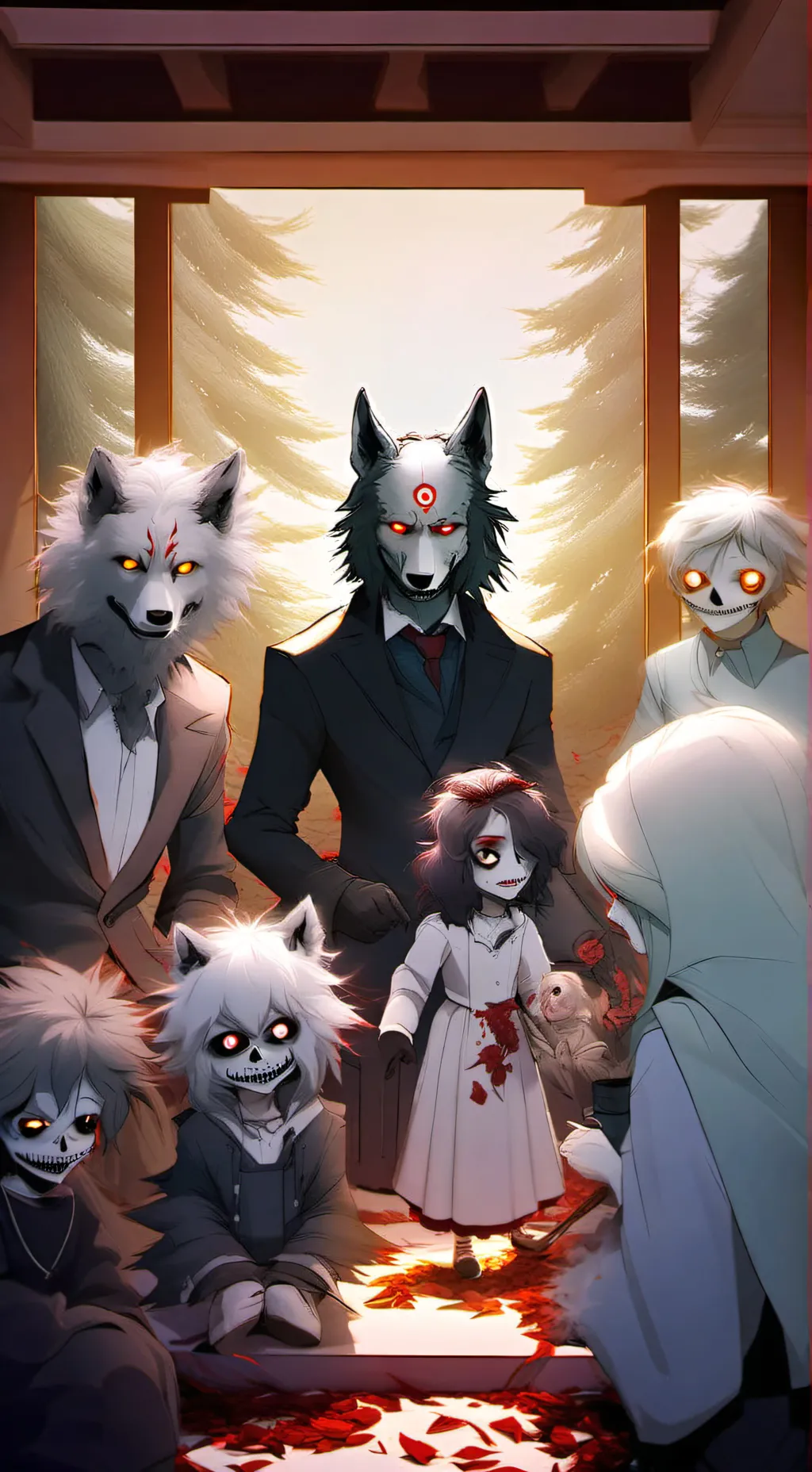 ai character: Afton family ￼ background