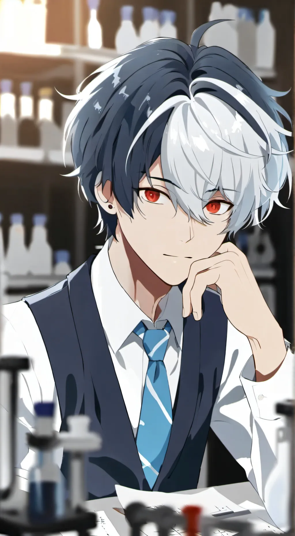 ai character: Cash the scientist background