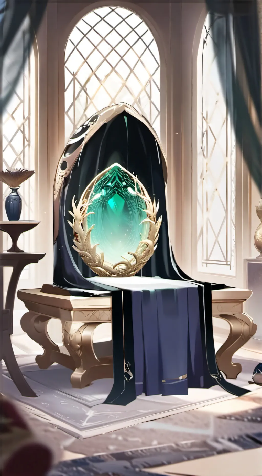 ai character: drgons egg background