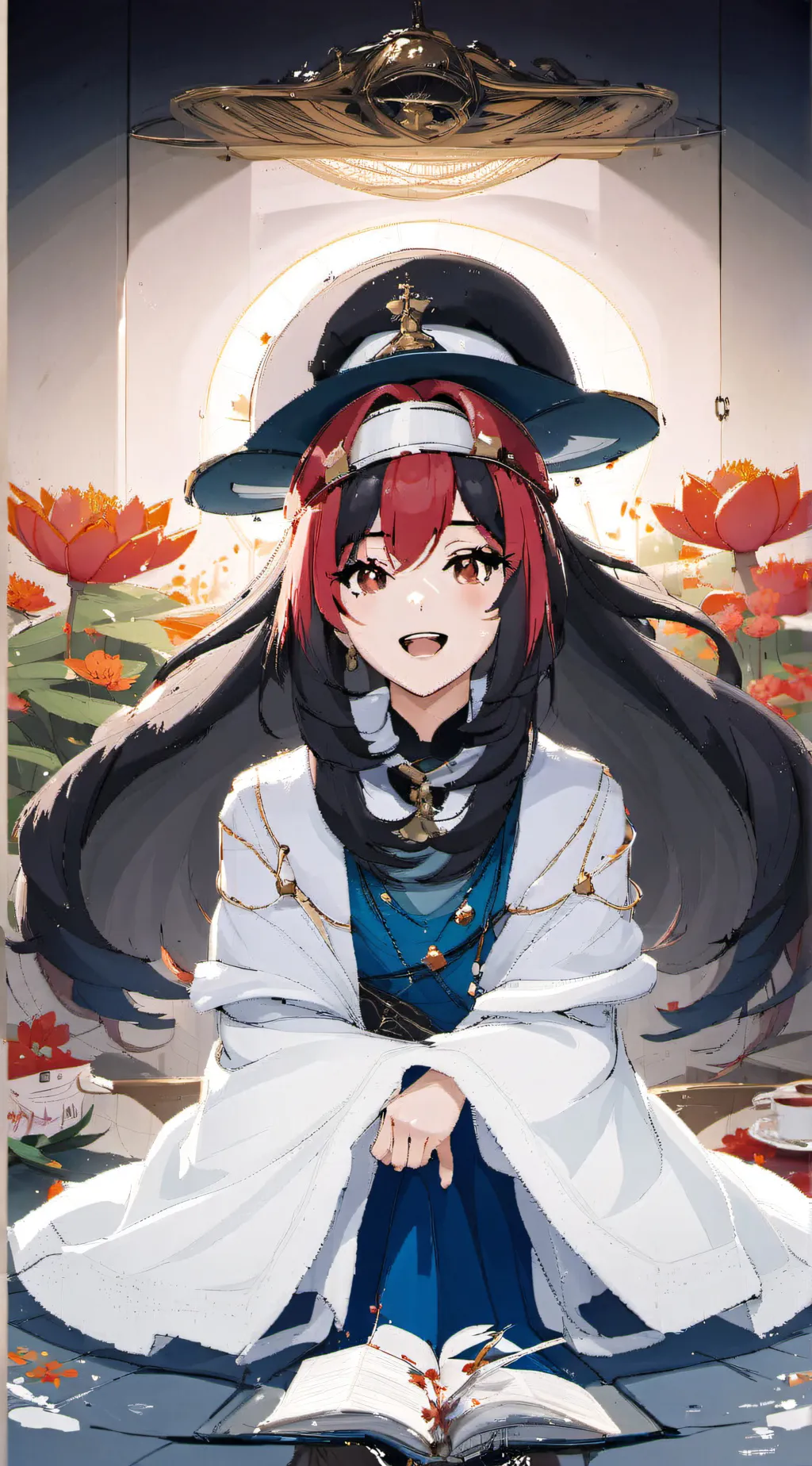 ai character: Random girl  background