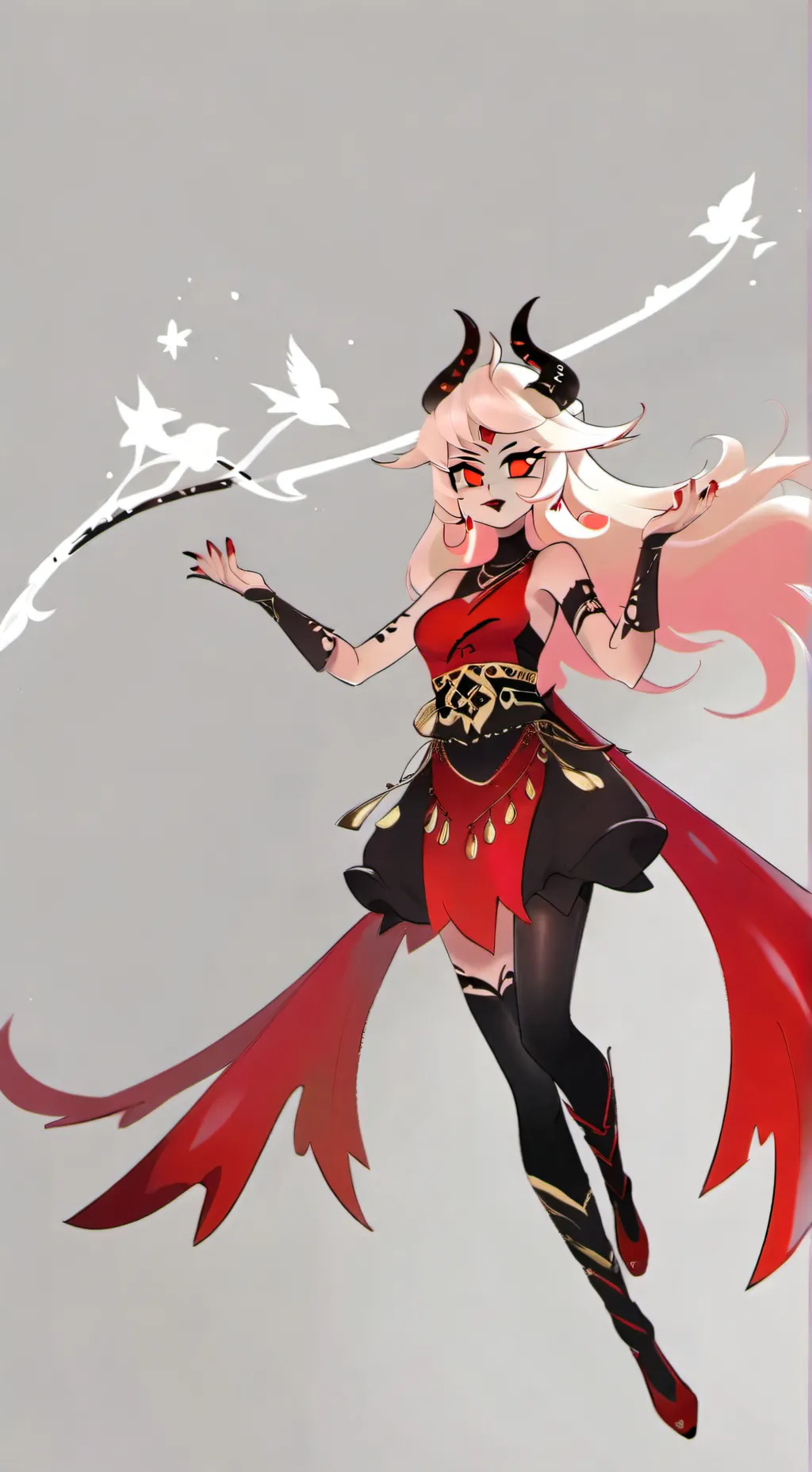 ai character: HH (Hazbin hotel)  background
