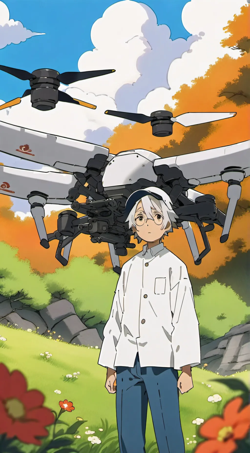 ai character: Murder drones  background