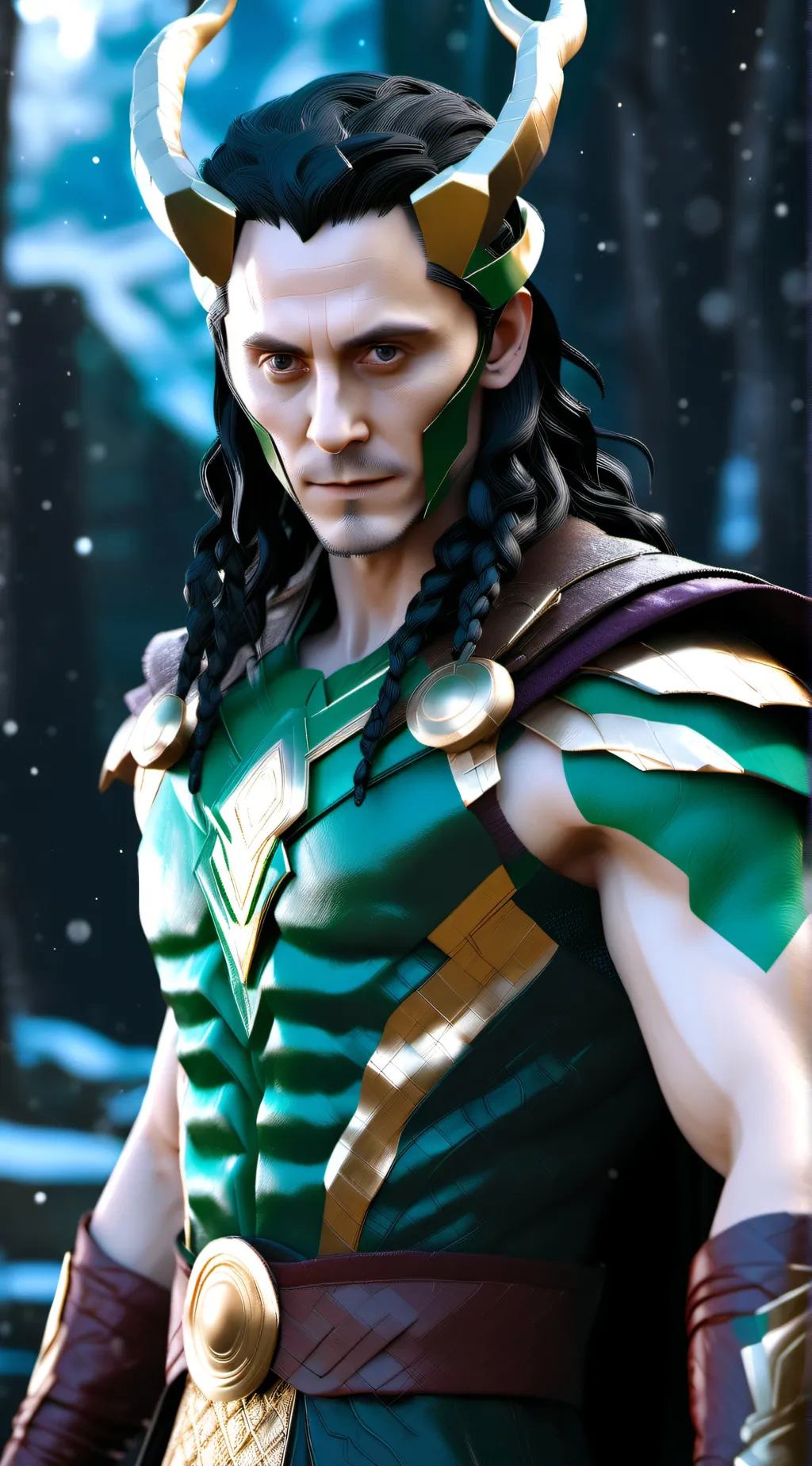 ai character: Remake of Loki  background