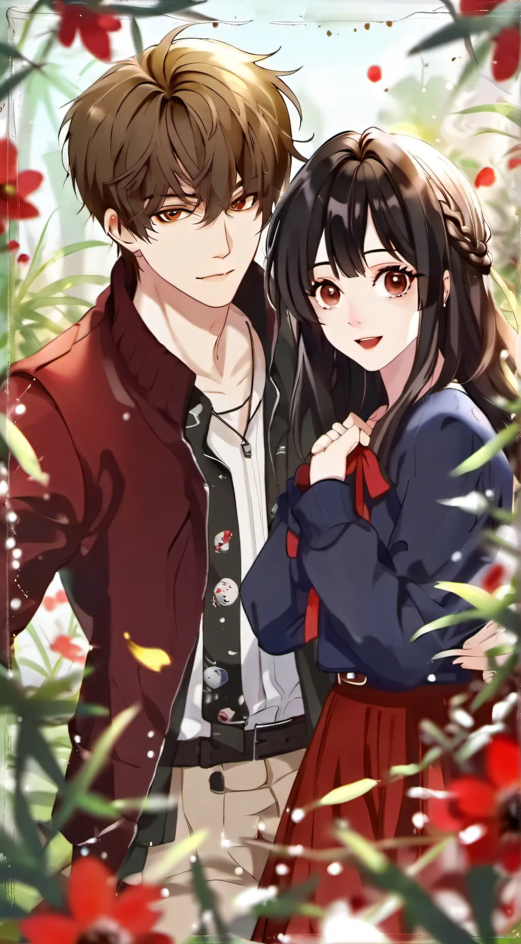 ai character: Samantha and Jake  background