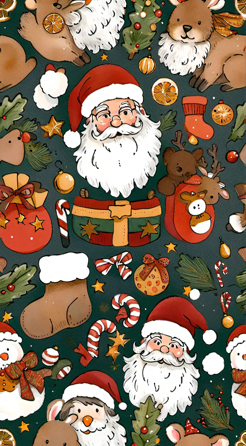 ai character: Christmas trouble  background