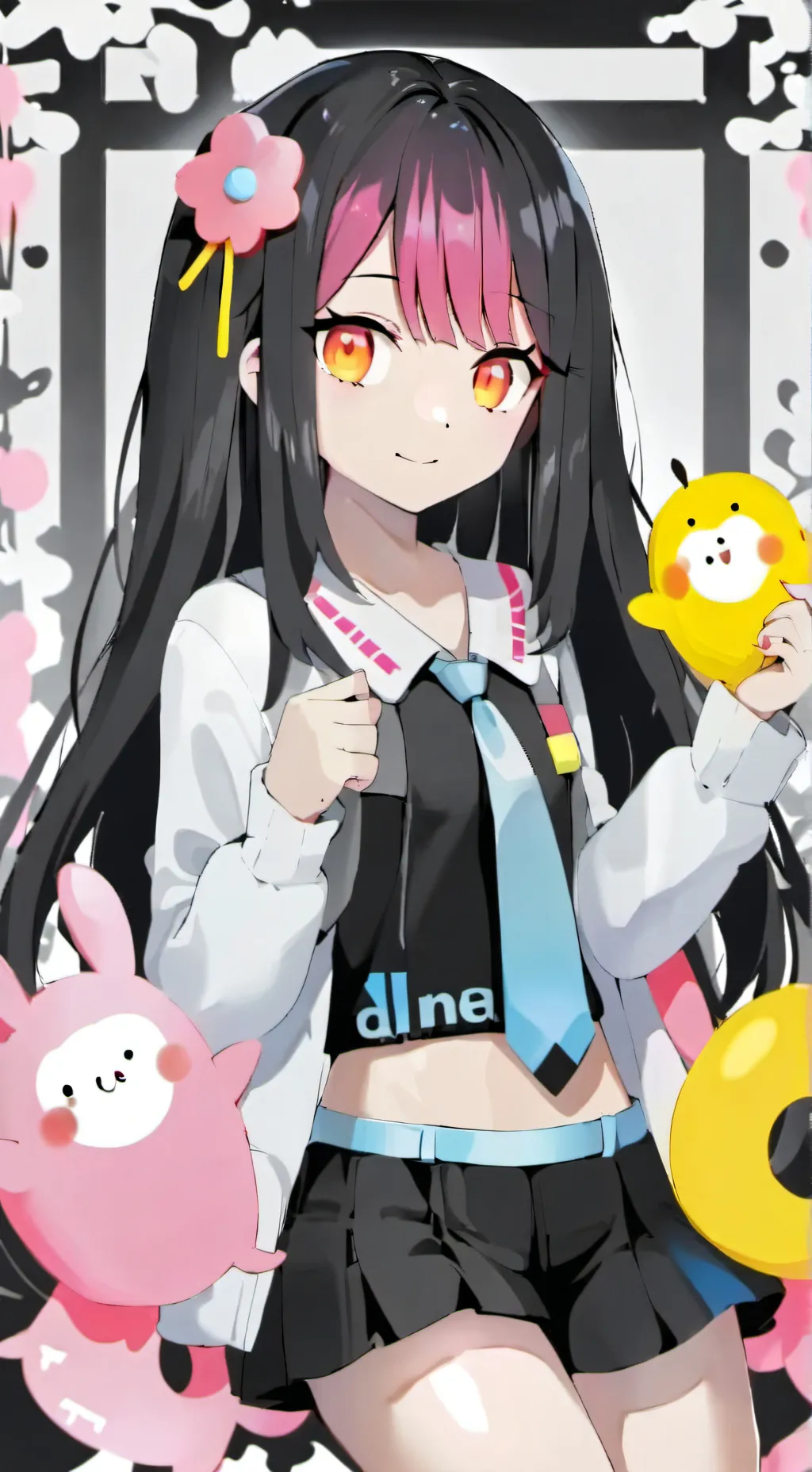 ai character: iguro clara background