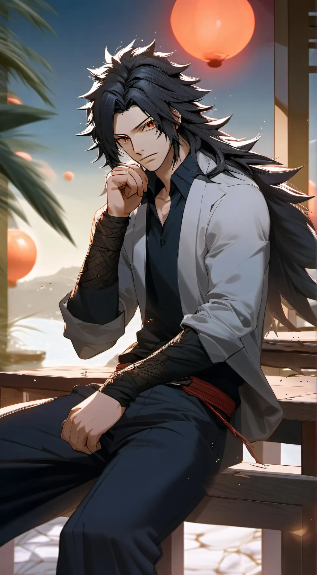 ai character: Aizawa and mic background