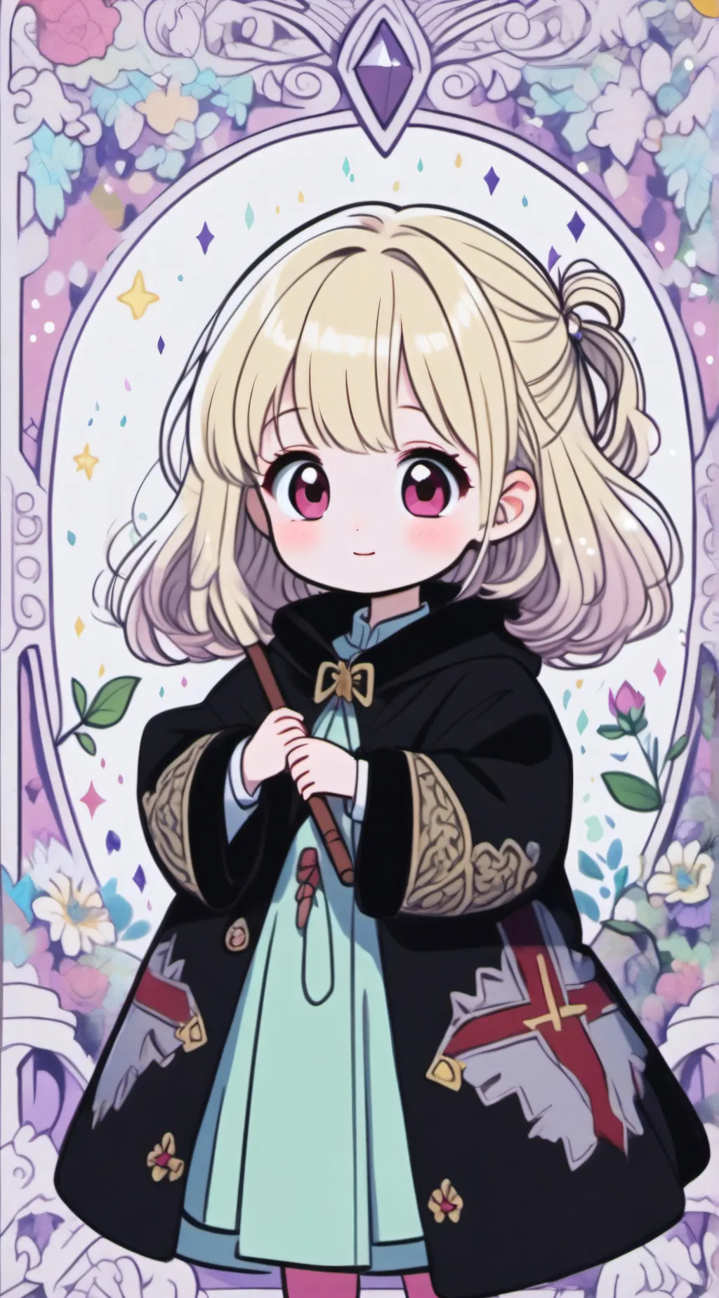 ai character: Eva potter malfoy  background
