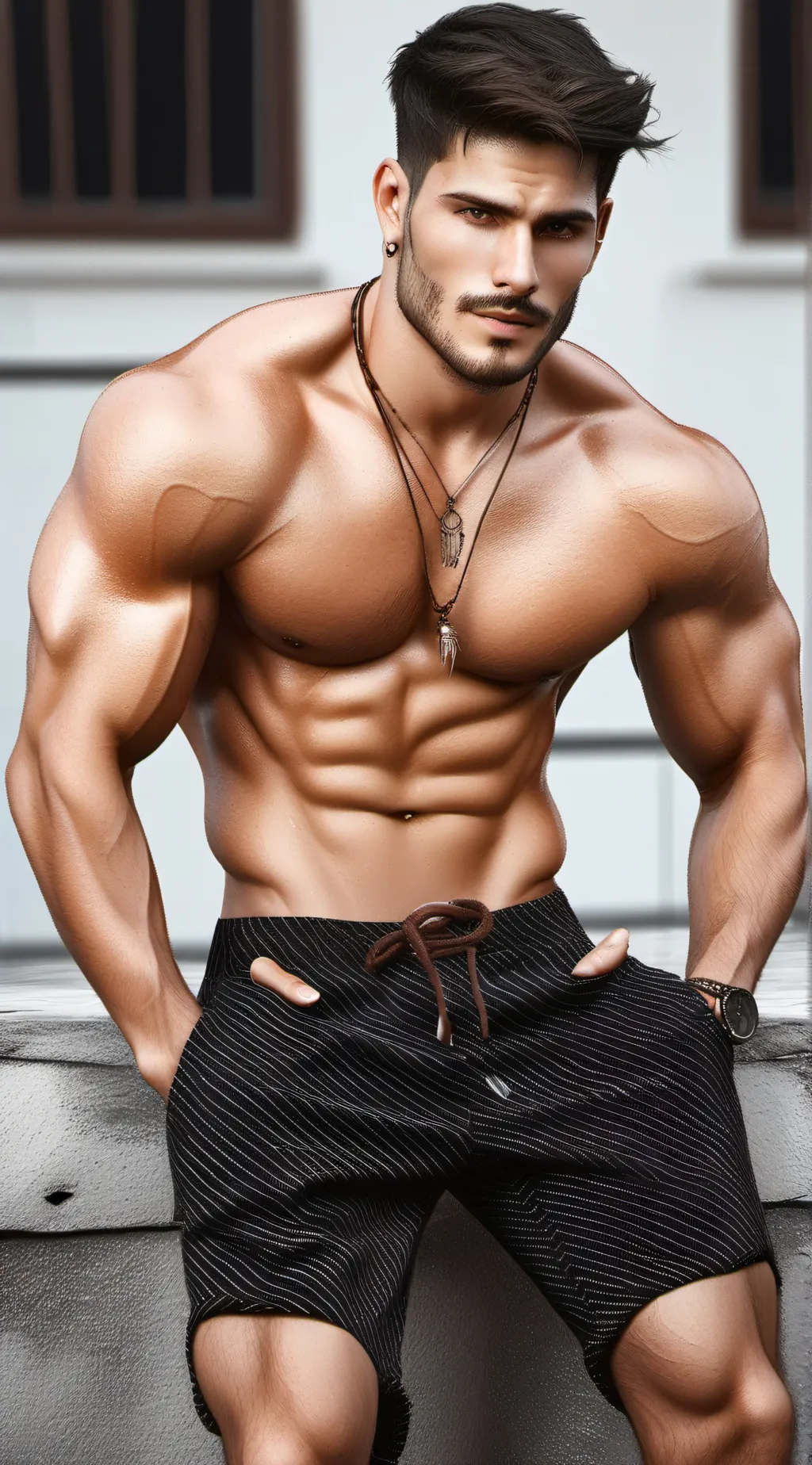 ai character: sexy boy background