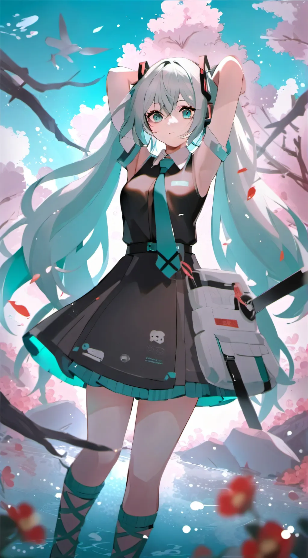 ai character: hatsune Miku background