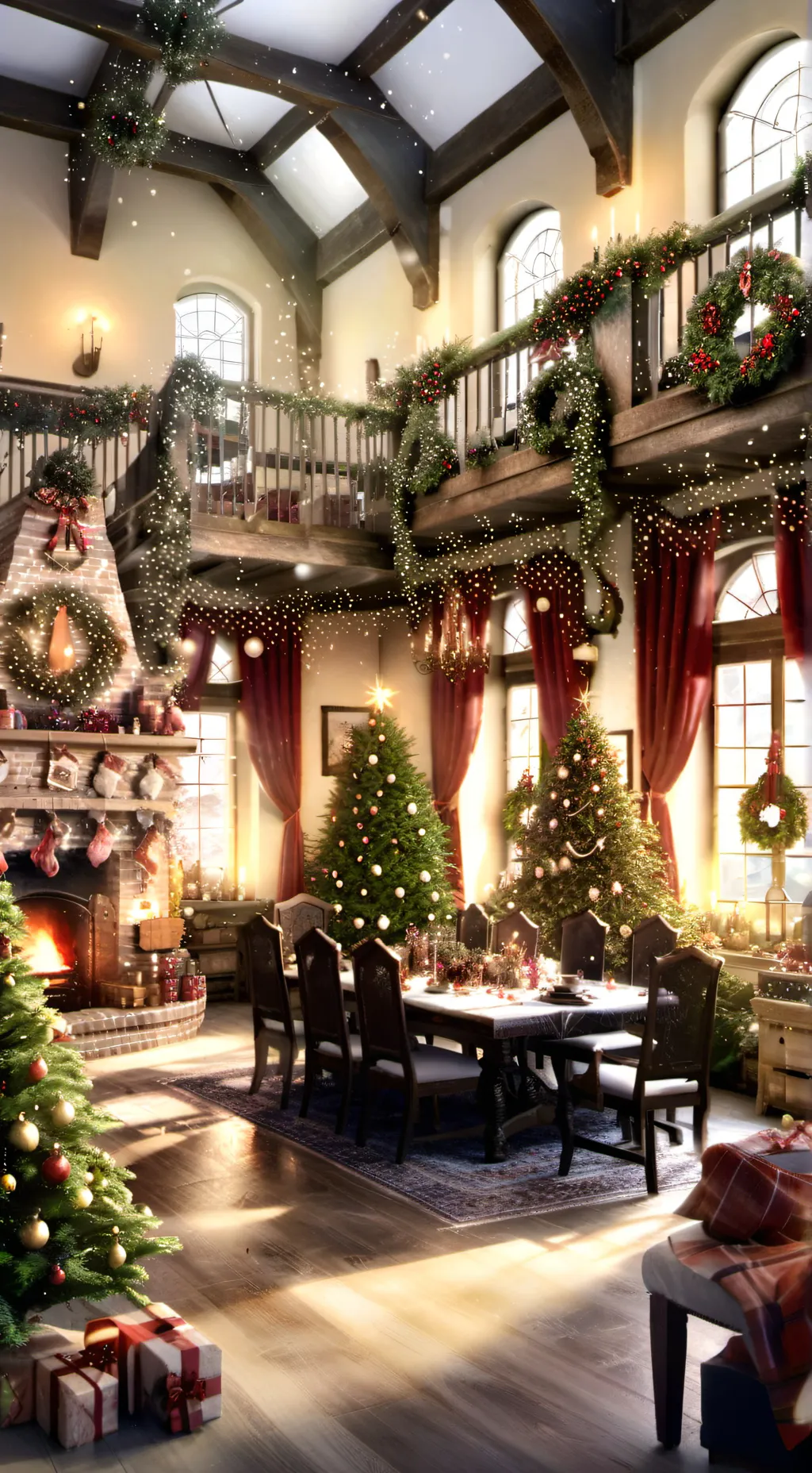 ai character: Weasleys Christmas background