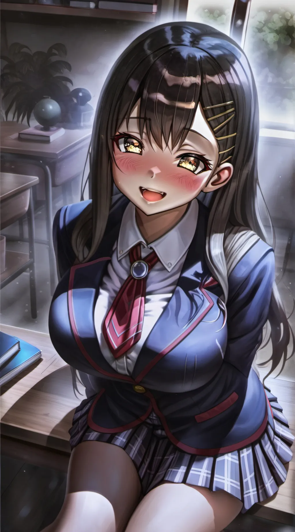 ai character: girl background