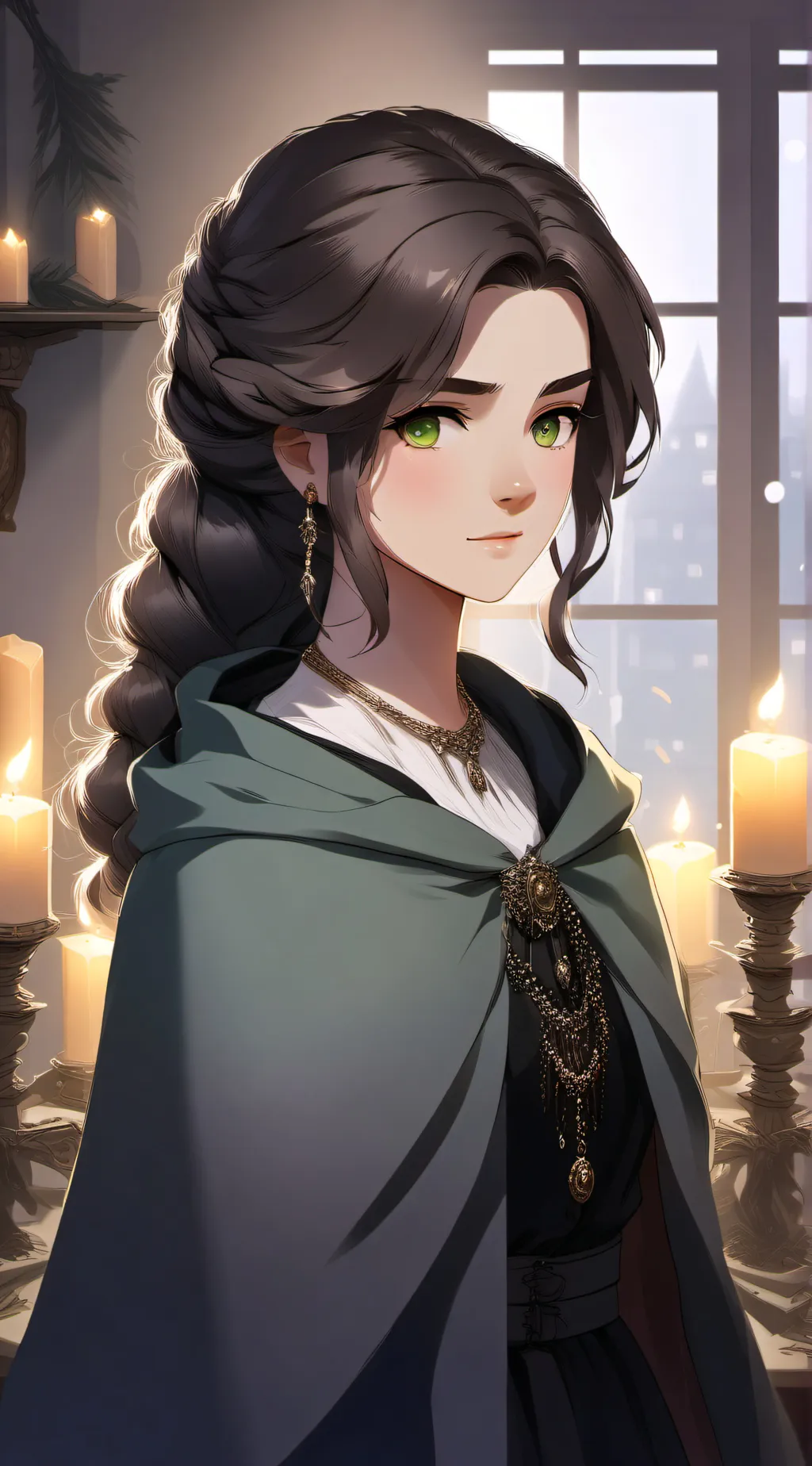 ai character: Luna background