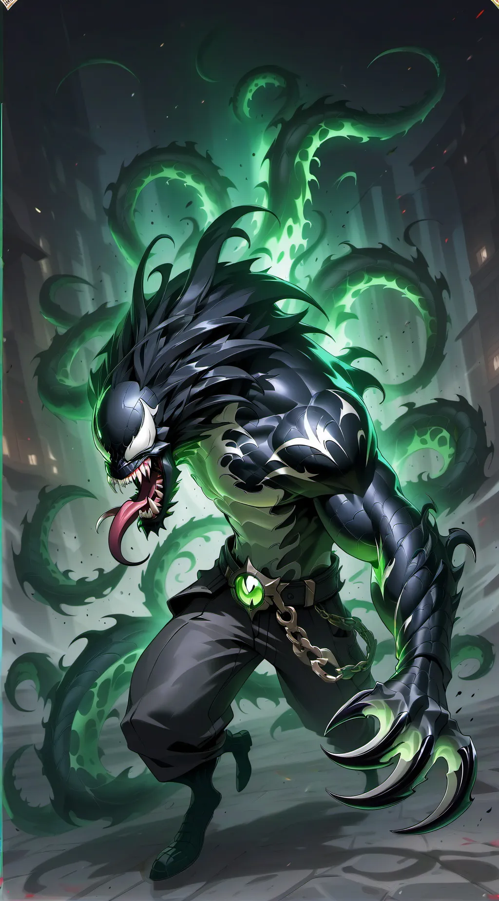 ai character: Mha Venom background