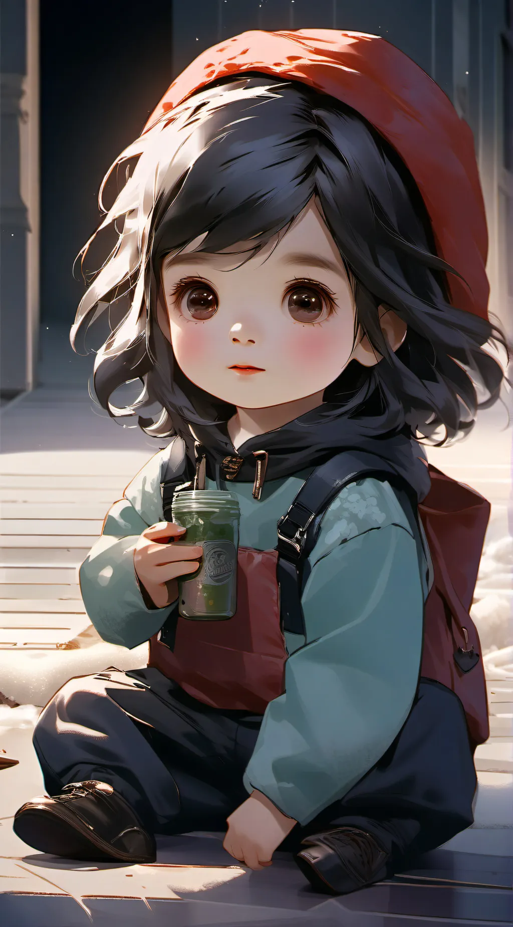 ai character: baby background