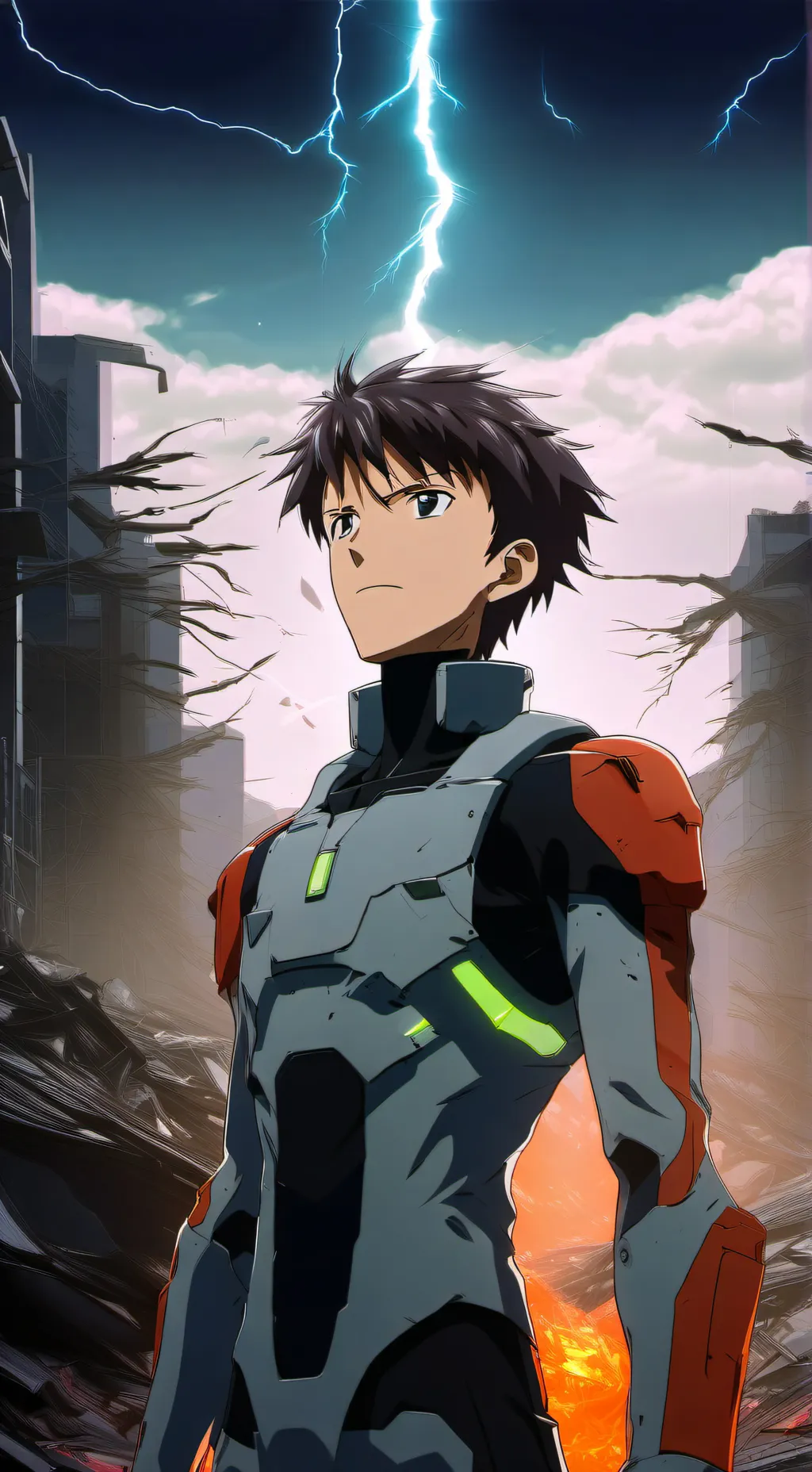 ai character: Shinji Ikari background