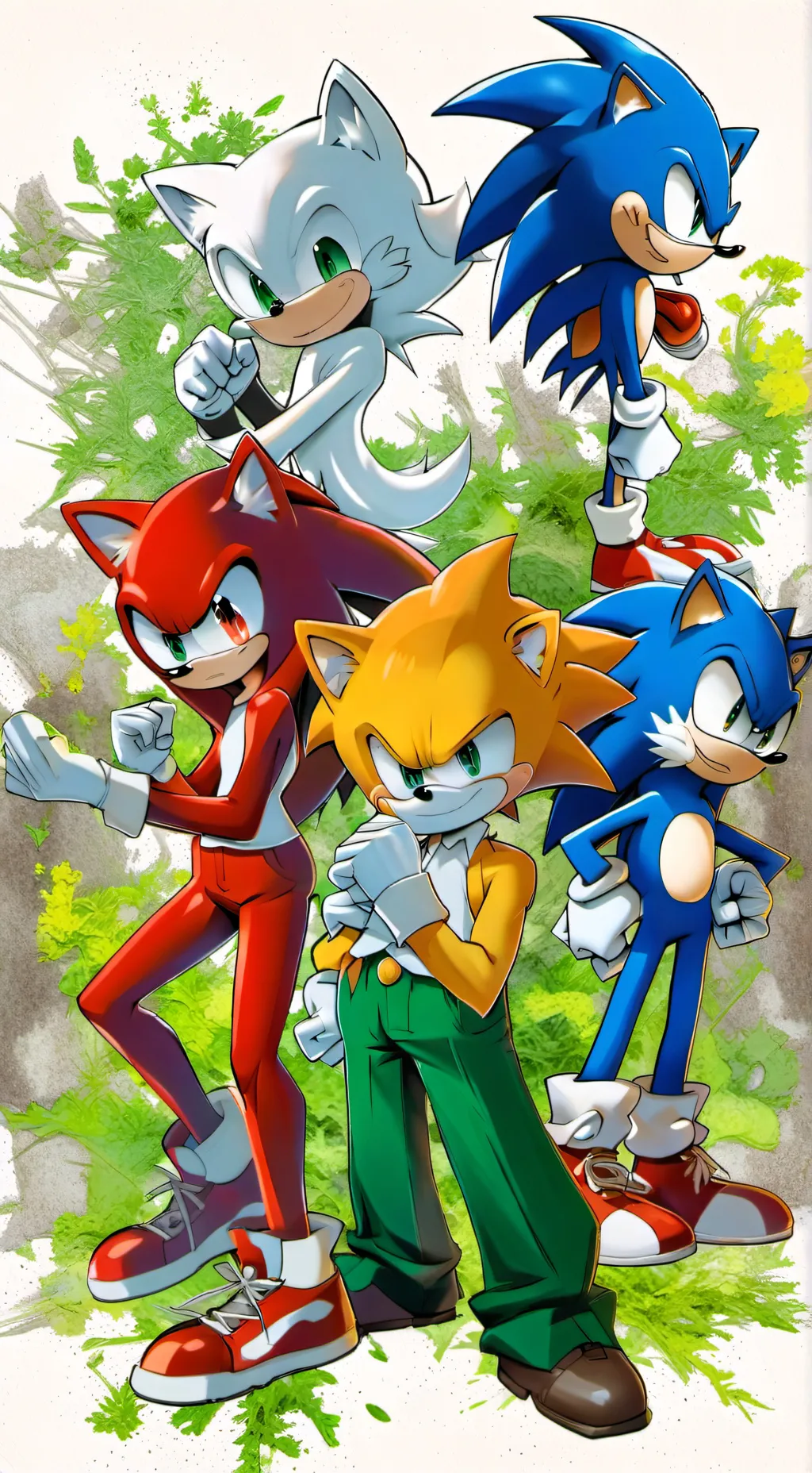 ai character: Team Sonic background