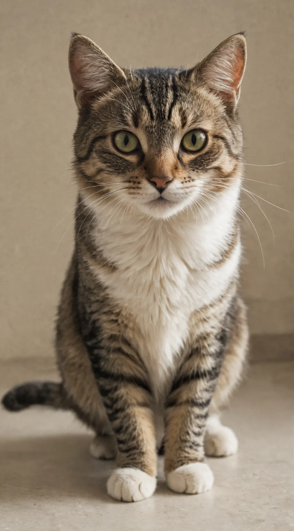 ai character: Cat  background