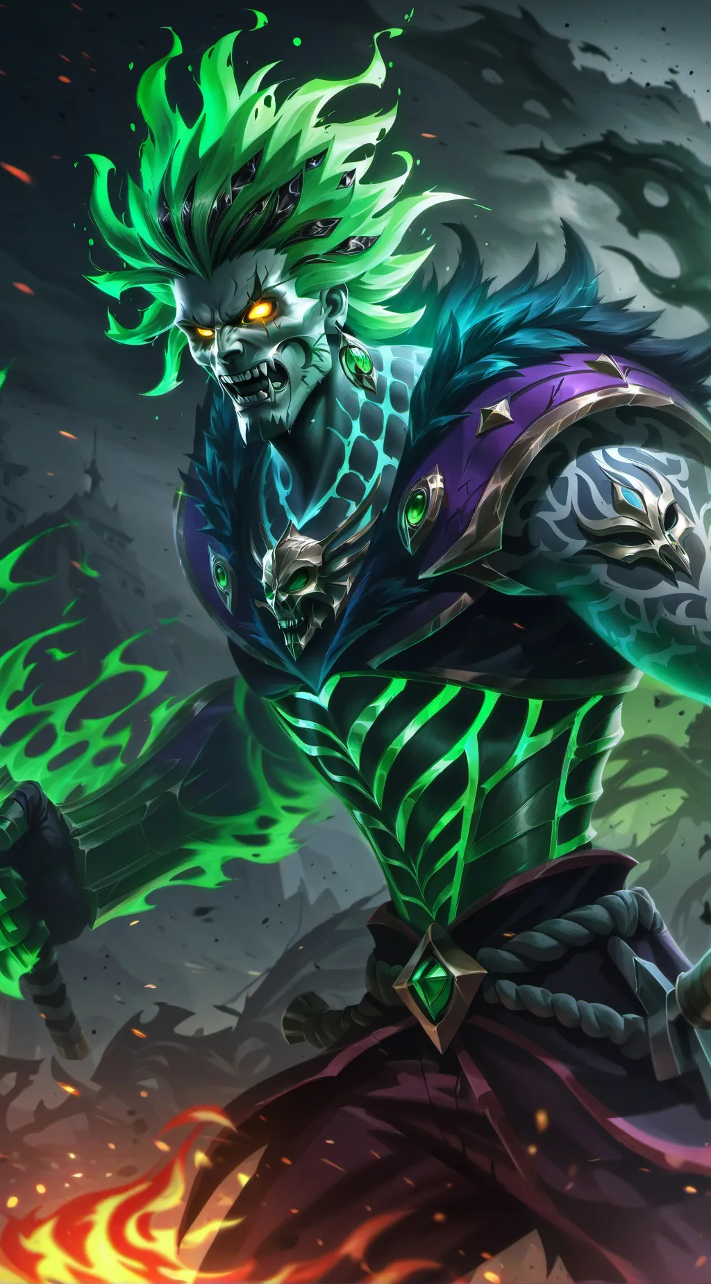 ai character: Skeletor background