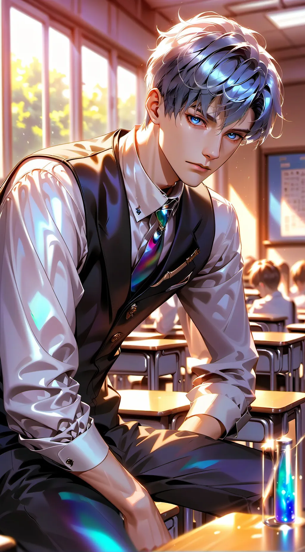 ai character: LEVI background