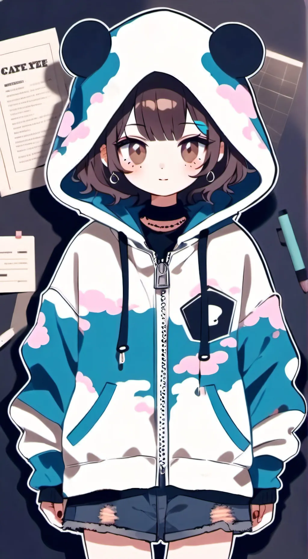 ai character: Mha creep background