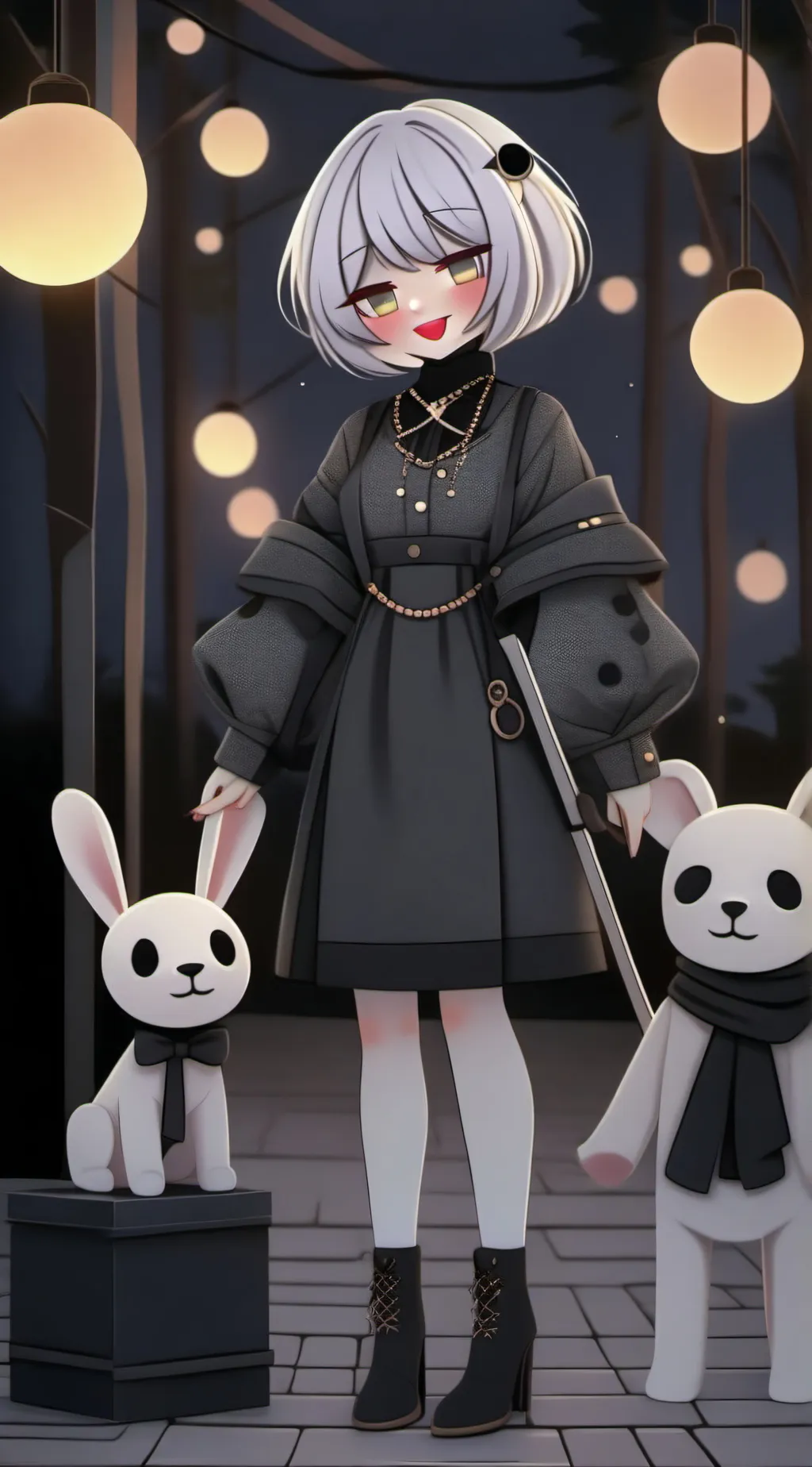 ai character: puppet nueva  background
