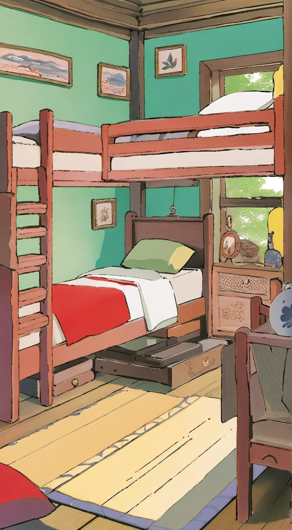 ai character: 1d roommates background