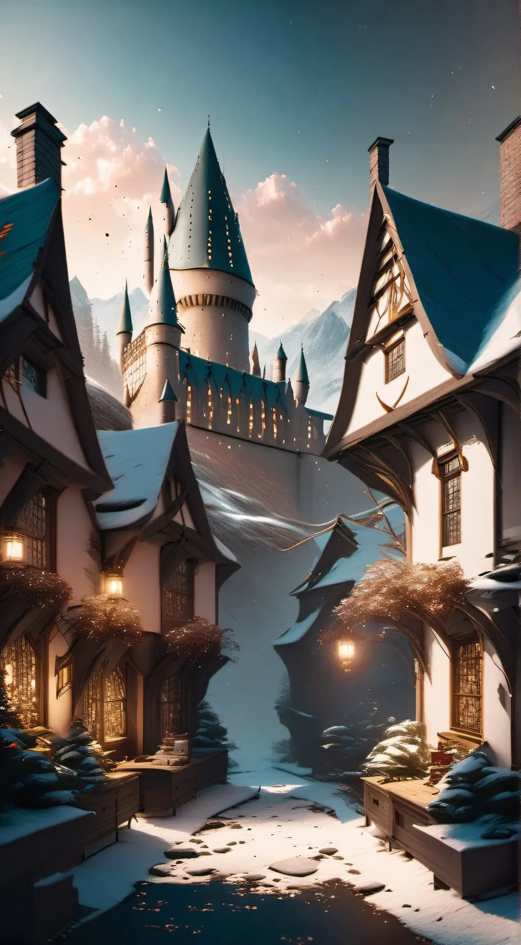 ai character: Hogwarts  background