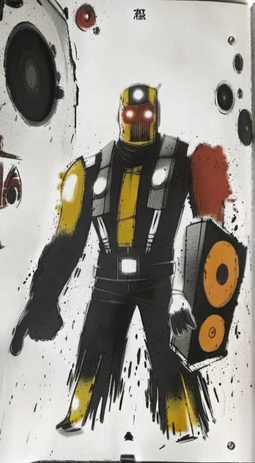 ai character: titán speaker man background