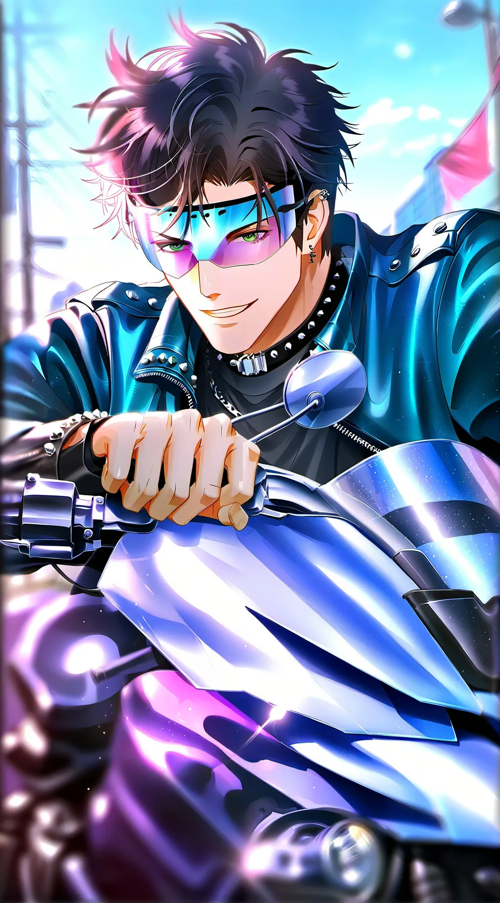 ai character: Cruel Motorcycle Companion background