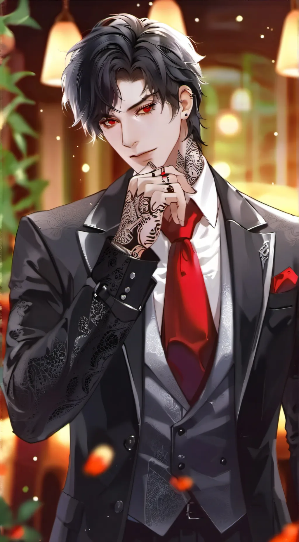 ai character: Demon  background