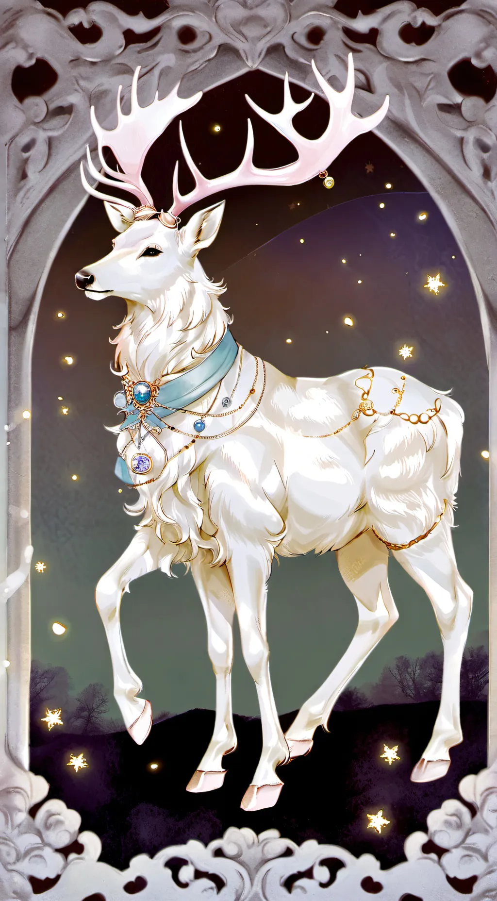 ai character: peaceful background